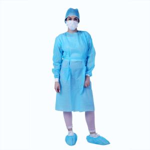 Wholesale Fluid Resistant 35GSM PE PP Disposable Surgical Isolation Gown from china suppliers