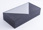 Professional Cardboard Pen Gift Box Grey Suede Lining Material Customized Logo