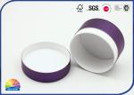 Purple Printed Custom Craft Tube With Special Desigm Luxury Hot Stamping