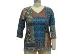 Stone Patterned Ladies Casual T Shirts Dressy Womens Tops 200gsm Fabric Weght
