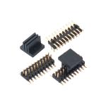 Right Angle Round 1.27 Mm Male Header Plastic Waterproof Gold Plated
