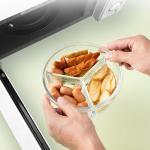 leakproof 660ml 950ml Borosilicate Glass Lunch Box