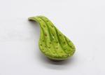 Green Vegetable Asparagus Ceramic Spoon Rest Cook Holder Dolomite Spoon Holder