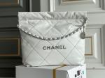 22S Calfskin Navy Chanel 22 "Trash Bag" Small Handbag ODM