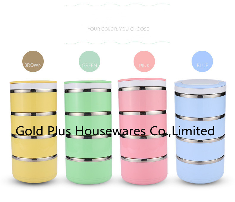 2.4L Homio Bento Lunch Tiffin Box Portable Heating Foldable