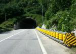 Red Color Safety Roller Safety Barrier , Tunnel Entrance Roller Road Barrier