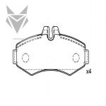 Auto Brake Pads MERCEDES BENZ V-class 638/2 Vito Box 638 Vito Bus 638 OE