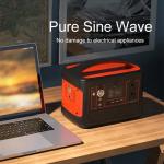 600W US JP Plug Powerstation Outdoor Camping LiFePO4 Battery Portable Power