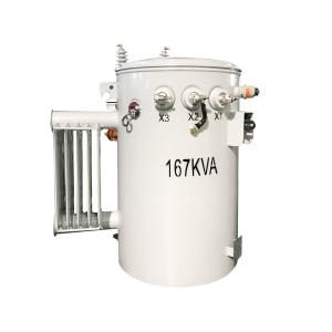 Wholesale 167kva Single Phase Pole Mounted Transformer CSP Type oil immersed distribution Step Down 4160v To 480v from china suppliers