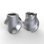 Twin Screw Heat Treated SK Screw Element For Extrusion Powder Feeding