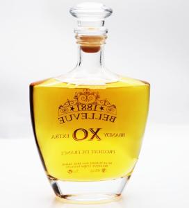 Wholesale Flint 700ml Glass Spirit Bottles Carafe Kheops 226mm With Carnette Cork Neck from china suppliers