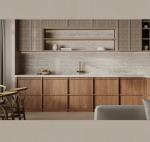 SGS Rattan Door Modern Modular Kitchen Cabinets Home Cabinet Furniture 2022