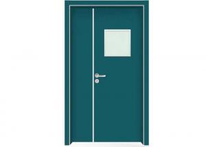 China Fireproof Clean Room HPL Interior Glass Wood Door on sale
