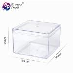 Custom ps hard transparent plastic wedding party candy cookie cake packaging