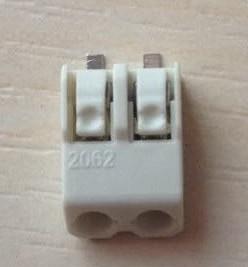 Wholesale 2062 2P Led Ribbon Light Connectors Copper TIN Coating White Color from china suppliers