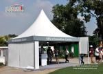 Resort Gazebo Canopy Tent For Outdoor Event , Aluminum White Color Structure