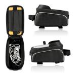 OEM or ODM Waterproof Bike Phone Bag Front Frame Bicycle Bag Pouch 8x3x5"