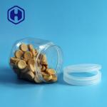 Custom Packing Empty Hexagon Plastic Candy Jars Wide Mouth 87mm Flip Top