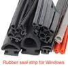 Silicone Extruded Gasket Strip UPVC Door And Window Seal Heat Resistant