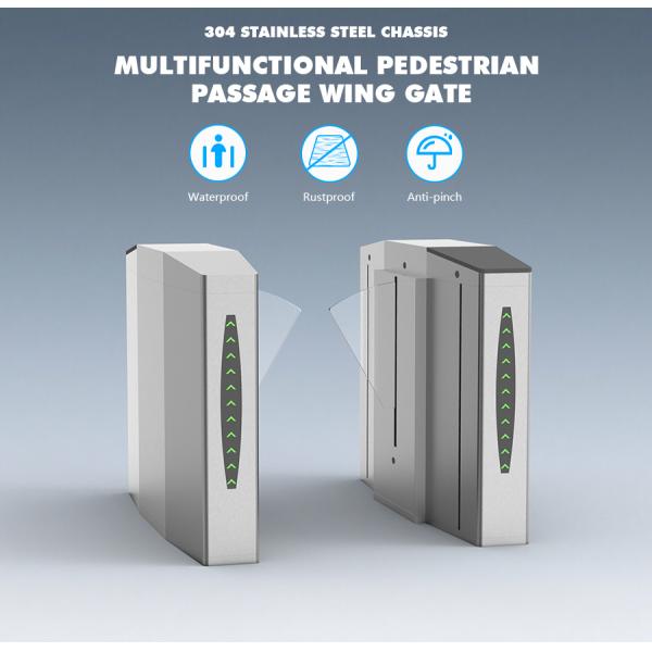 QR Code Flap Barrier Turnstile Biometric Recognition Access Control Turnstiles
