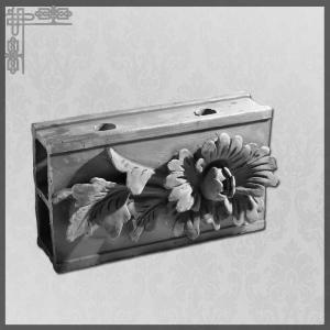 Wholesale Chinese Classical Decorative Roof Ridge Tile Handmade 3D Flower Design Clay Material from china suppliers