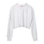 Custom Solid Long Sleeve Crop Top Spring Autumn Outerwear Anti Shrink