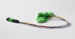 12 core MTP mpo fanout cable, MPO MTP To LC breakout cable 0.9mm, for mpo mtp