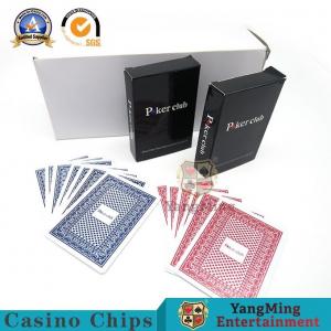 China 140g Plastic Playing Cards For Texas Club Character Flower Printing on sale