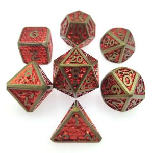 Wholesale Poker Practical Bulk Custom Hand Pouring Suitable DND Dice Metal from china suppliers