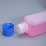 Square Empty HDPE Plastic Lab Reagent Bottle 125 Ml Leakproof