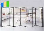 Double Glazed Tempered Glass Exterior Folding Patio Doors External Aluminium