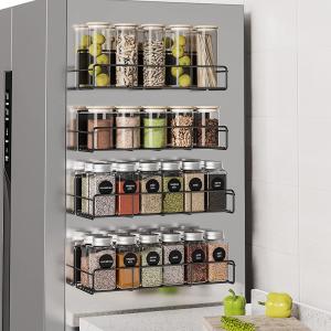Wholesale Super Space-Saving Magnetic Spice Rack for Refrigerator Strong Magnet Metal Material from china suppliers