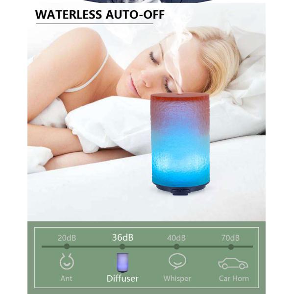 Ultrasonic Cool Mist 100ML Led Color Changing Humidifier Electric FCC EMC Listed