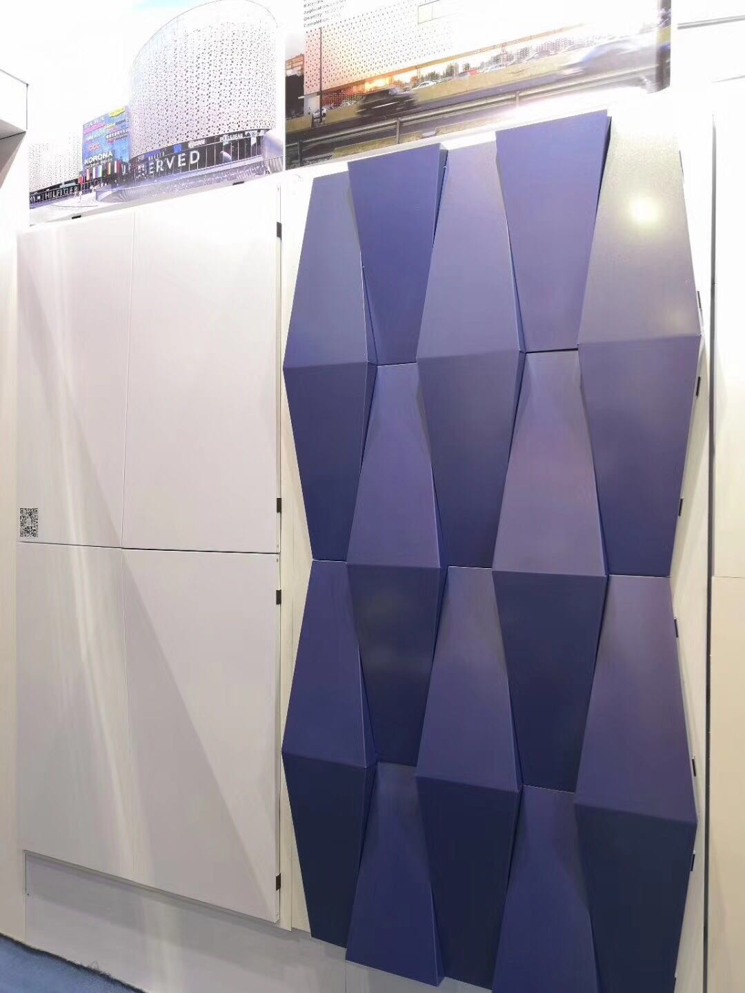 3D Design Aluminium Composite Panel Wall Cladding Material With LED Lighting Decoration