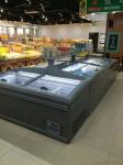 900L Supermarket Island Freezer , Auto Defrost Frozen Food Display Freezer