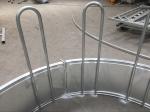 Metal Galvanized Steel Round Bale Pasture Hay Rack Livestock Feeder