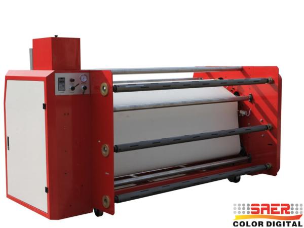 Heat Transfer Textile Calender Machine Sublimation Printing Machine 600mm Drum