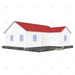 Heya-2B05-A China 2 room sandwich panel house prefabricated villa construction
