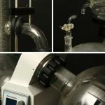 Column Design Small Rotary Evaporator , Rotary Vacuum Distiller Glass Crystalliz