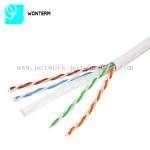 1000ft Cat5e UTP 0.5mm Solid Bare Copper RJ45 -RJ45 Plug Lan Cable Blue PVC