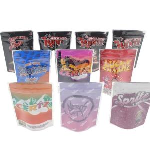 Wholesale Custom Frosted Mylar Stand Up Pouch Zipper For Candy Dried Flower Gummy from china suppliers