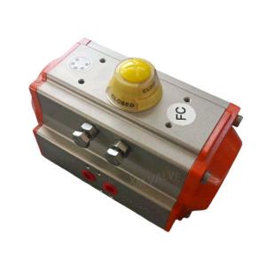 Wholesale Double Acting Spring Return Pneumatic Rotary Actuator 90 Degree Rack Pinion ISO9001 Certified from china suppliers
