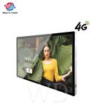 Aluminum Frame 1080P 350Nits Shopping Mall Digital Signage , Wallboard Digital