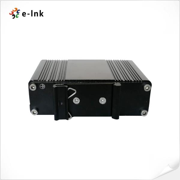 Mini Industrial 1-Port 100/1000X SFP to 2-Port 10/100/1000T 30W PoE+ Media