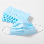 Anti Bacterial 3 Ply Face Mask Blue White Customized Colors FDA CE Approved