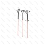 S Type Platinum Rhodium Thermocouple WRP-130 0-1600 Degre With High Temperature