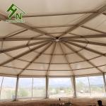 Permanent Outdoor Roof Hexagon Marquee Tent Aluminum Structure Arabian Style