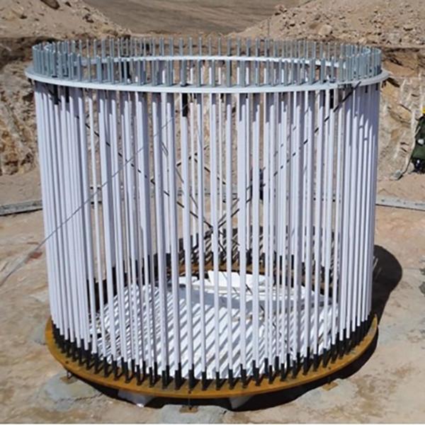 Wind Tower Foundation Anchor Cage Astm A615 Gr 75 Pre Assembled Threaded Bar