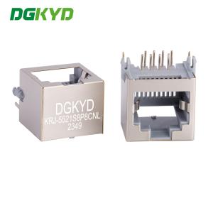 Wholesale 15mm Height Rj 45 Keystone Jack Without Transformer KRJ-5521S8P8CNL from china suppliers