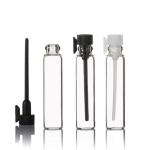Empty Mini Glass Tube Bottles , 2ml Glass Perfume Sample Vials For Traveling